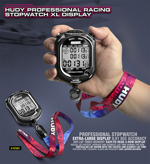 SMI HUDY News Professional Racing Stoppuhr XL Display