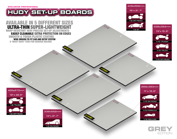 SMI HUDY News HUDY Flat Setup Board Light - Grau