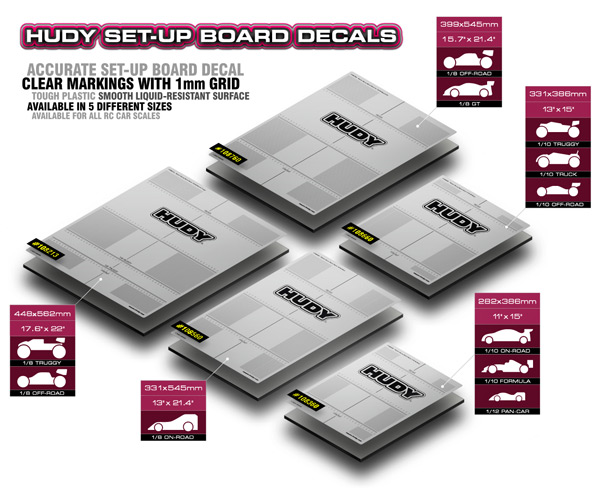 SMI HUDY News Neue HUDY Set-Up Board Aufkleber