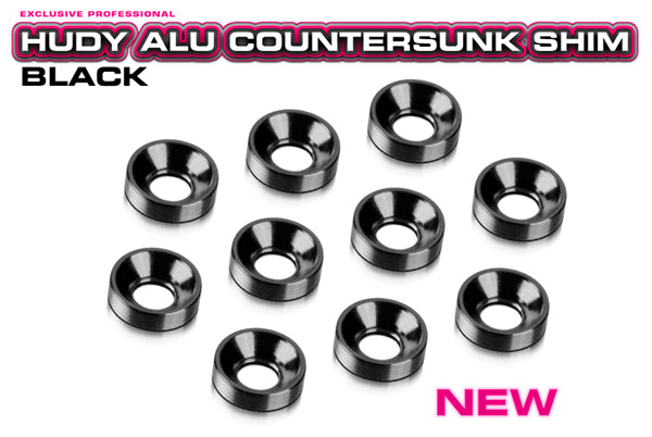 SMI HUDY News Alu- Senkkopf Unterlegscheiben black 
