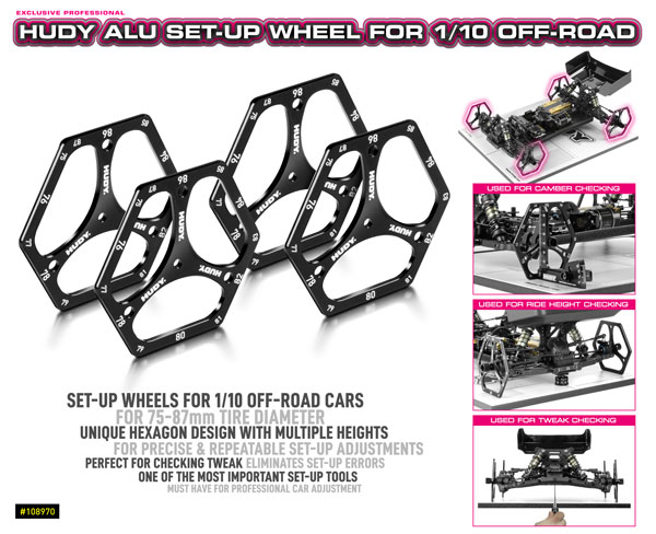 SMI HUDY News HUDY Alu Setup-Rad 1/10 Offroad 