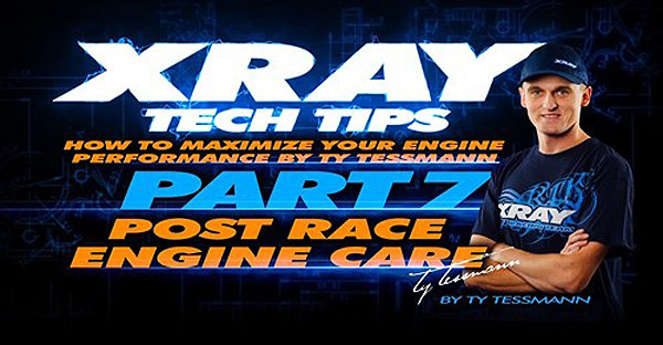 SMI XRAY News Tech Tips - Motorpflege nach Rennen 