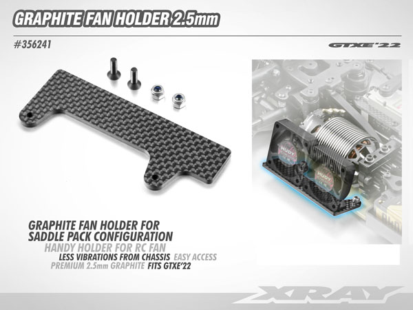 SMI XRAY News GTXE22 Graphite Lfterhalterung 2.5mm 