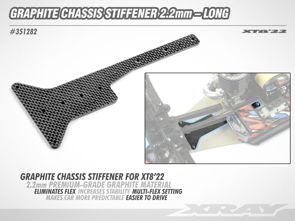 SMI XRAY News XT822 Graphite Chassis Versteifung 