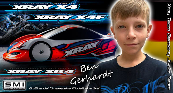 SMI Motorsport News Ben G. im XRAY GER Junior Team