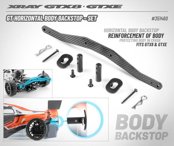 SMI XRAY News GT Horizontal Body Backstop Set