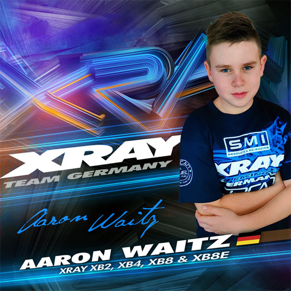 SMI Motorsport News Aaron Waitz im XRAY-Team
