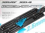 SMI XRAY News Neues XB4 Alu-Chassis 2,5 mm