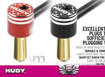 SMI HUDY News 5mm Alu Bullets Plug Black / Red Set