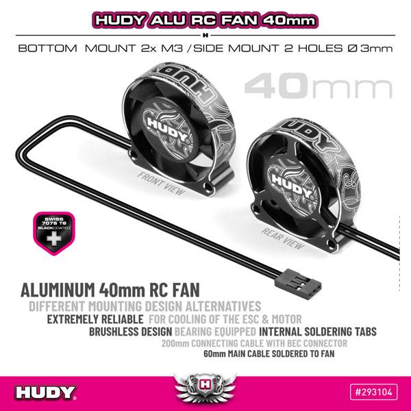 SMI HUDY News Neu HUDY Alu RC Lfter 40mm