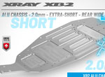 SMI XRAY News XB2 Alu Chassis 2.0mm Extra-Short 