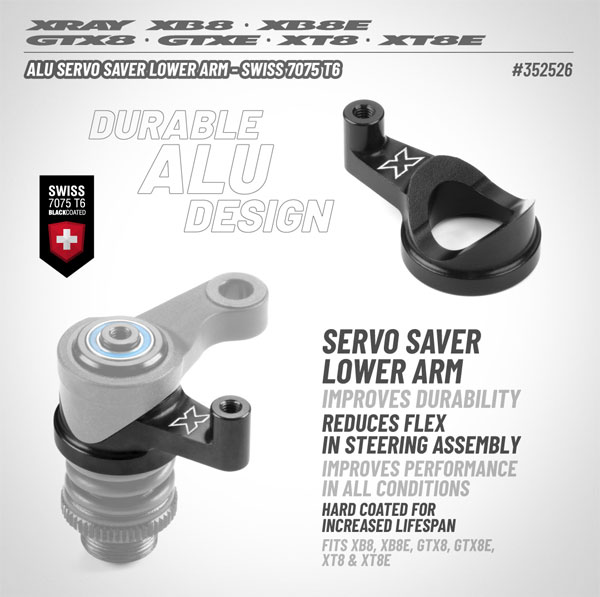 SMI XRAY News Alu Servo Saver Lower Arm