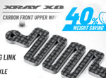 SMI XRAY News X8 Carbon Front Upper Wave Brace