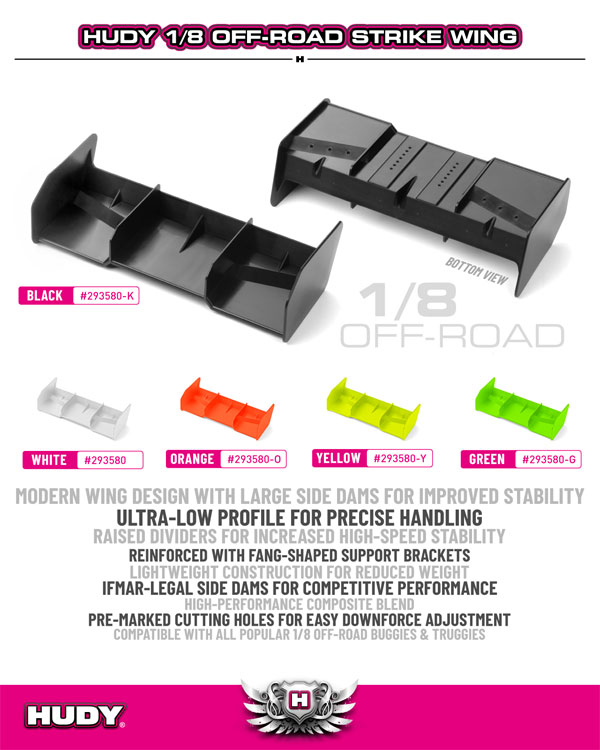SMI HUDY News HUDY 1/8 Off-Road Strike Wing
