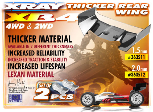 SMI XRAY News XRAY XB4-Lexanspoiler