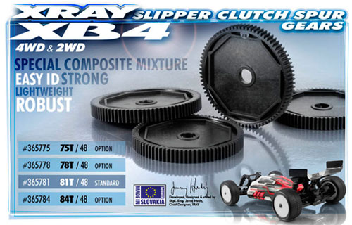 SMI Motorsport News XRAY XB4-Hauptzahnrad