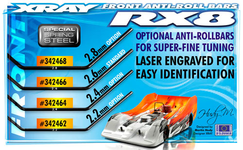SMI XRAY News XRAY RX8 vordere Stabilisatoren