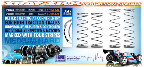 SMI XRAY News XB8 progressive Dmpferfedern