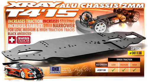 SMI XRAY News XRAY T415 Alu-Chassisplatte