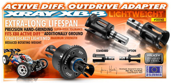 SMI XRAY News XRAY XB8 Abtriebe