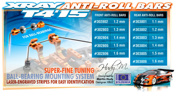 SMI XRAY News XRAY T4/15-Stabilisatoren 