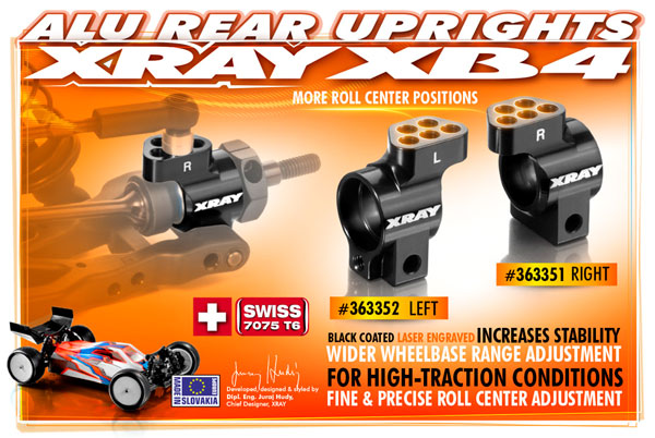 SMI XRAY News XRAY XB4 hintere Radtrger 