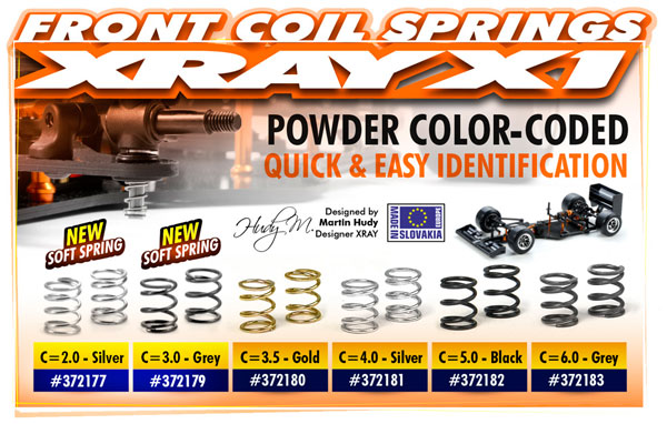 SMI XRAY News X1/X12/X10 vordere Federn 