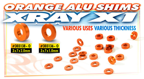 SMI XRAY News XRAY X1 Ausgleichsscheiben 