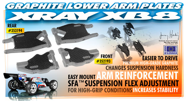 SMI XRAY News XRAY XB8 Querlenkerverstrkung