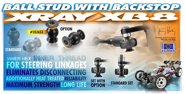 SMI XRAY News XRAY XB8 6,8 Kugeleinstze 