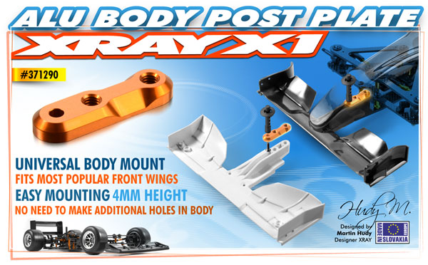 SMI XRAY News XRAY X1 Adapter Frontspoiler