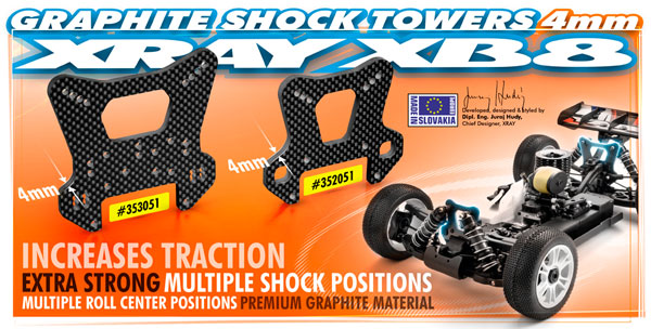 SMI XRAY News XRAY XB8 CFK-Dmpferbrcken