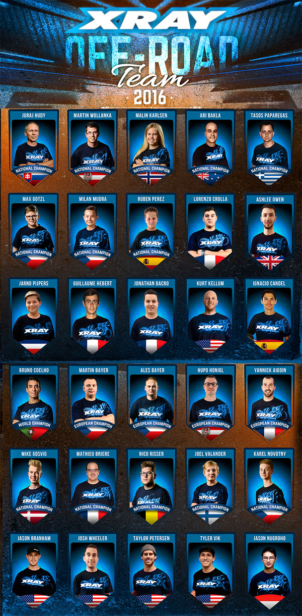 SMI Motorsport News XRAY Off-Road factory team 2016.