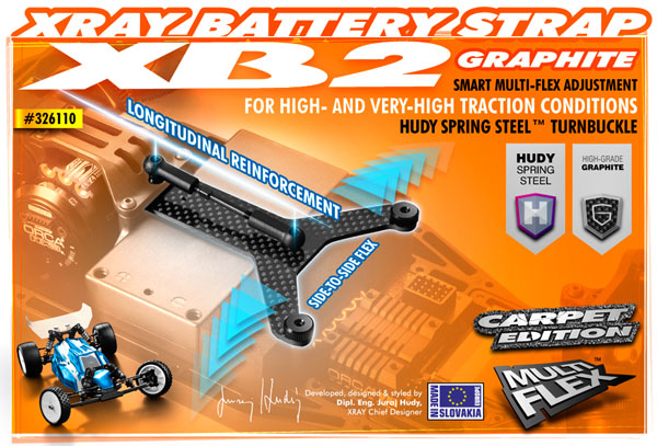 SMI XRAY News XRAY XB2-CFK-Akkuhalter 