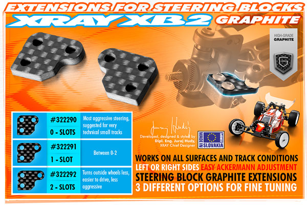 SMI XRAY News XRAY XB2 CFK Lenkhebel 