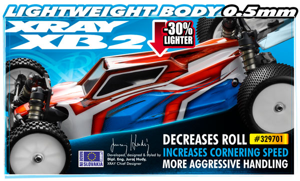 SMI XRAY News XRAY XB2 Karosserie (extra leicht)