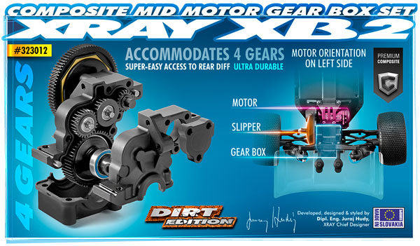 SMI XRAY News XRAY XB2 Getriebegehuse Set 