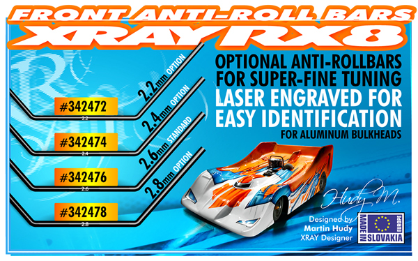 SMI XRAY News XRAY RX8 vorderer Stabilisator 