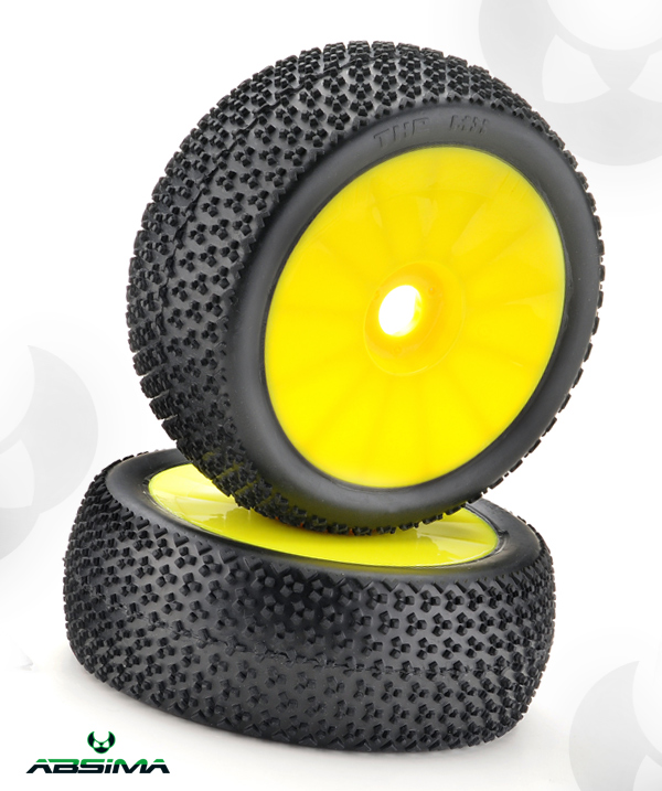 Absima R�derset LP-B Disc/Dirt gelb (2)