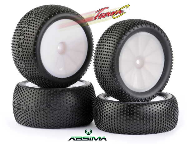 Absima/TeamC Square Pin Reifen Set TG420W