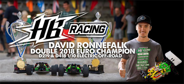 Absima HB Racing D. Ronnefalk ist Doppel Europameister