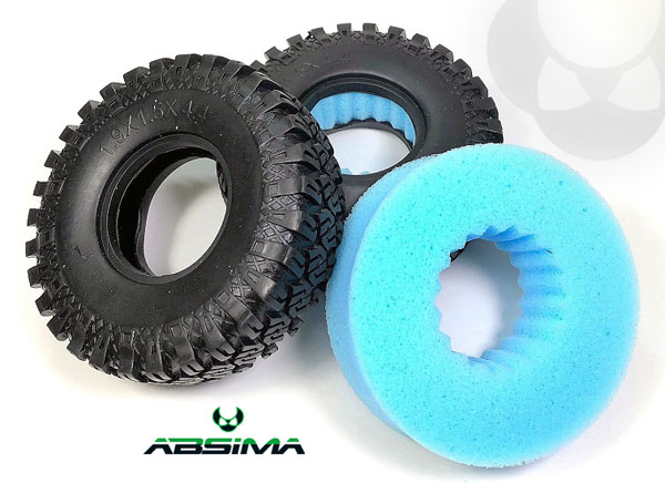 Absima Crawler Reifen Extra Soft  114 mm