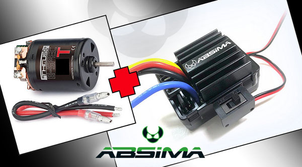 Absima Brushed Regler & Motor Combos