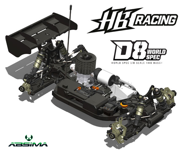 Absima HB Racing D8 World Spec 1/8 Nitro Buggy