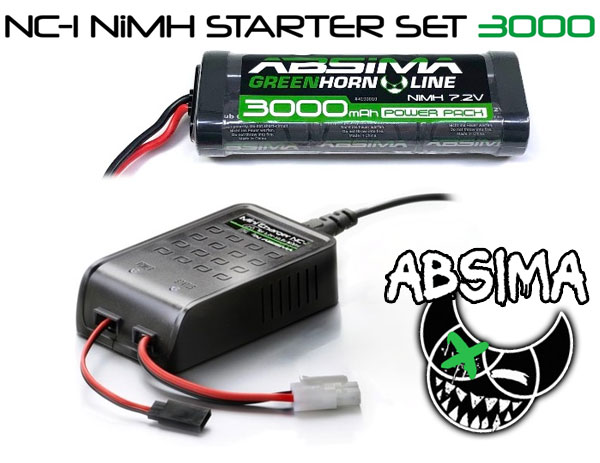 Absima NC-1 NiMH Starter Set 3000