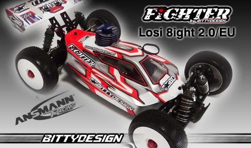 Ansmann Racing Bittydesign Karo fr Losi 2.0/EU