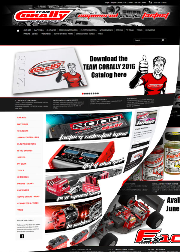 Team Corally Neue Internetseite