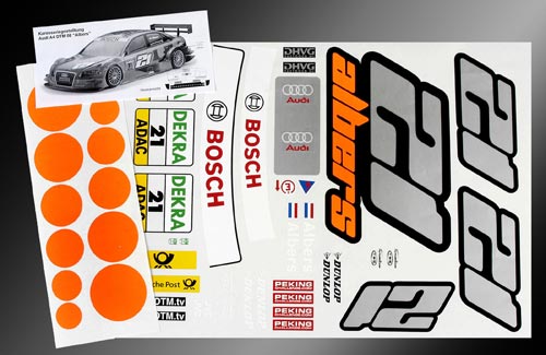 FG Modellsport Aufkleber Set Audi A4 Albers