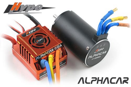Hype AlphaCar 1/8 BL Combo 80A