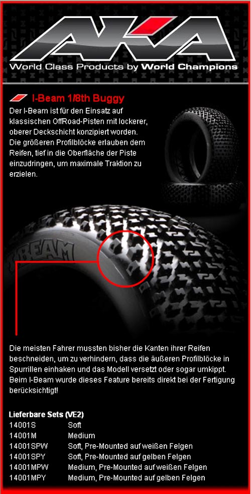 Kyosho Kysoho AKA 1:8 Off-Road Reifen